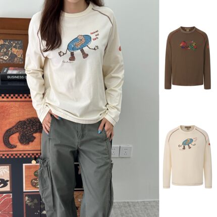 GARCONBYGARCON 官方授权  26AW  天地之中插肩长袖Tee GC26AW029