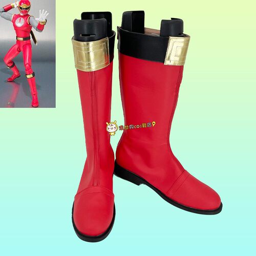 忍风战队破里剑者红cos鞋定做