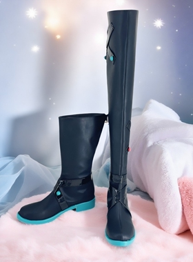 初音未来世界计划剧场版cos鞋3702 漫展表演cosplay靴子来图定做