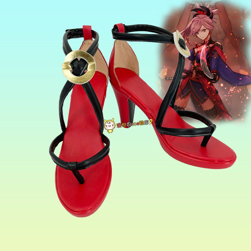 FAET FGO宫本武藏cos鞋1417漫展演出角色扮演cosplay靴子来图定制
