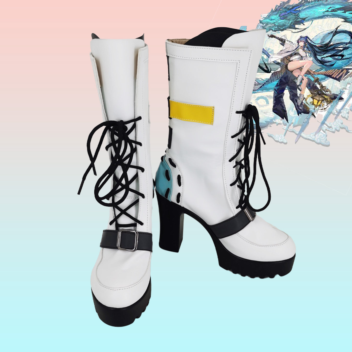 明日方舟令cosplay鞋定制图片