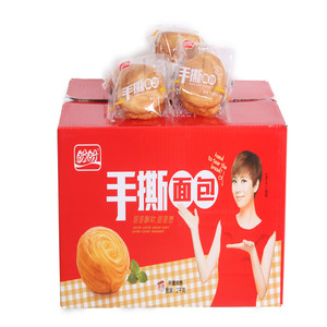 包邮盼盼原味手撕面包整箱2000g小面包软面包早餐糕点心休闲零食