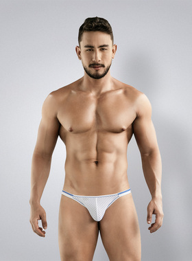 CleverModa 性感高弹网眼男士三角内裤高叉窄边U凸囊袋透气1770