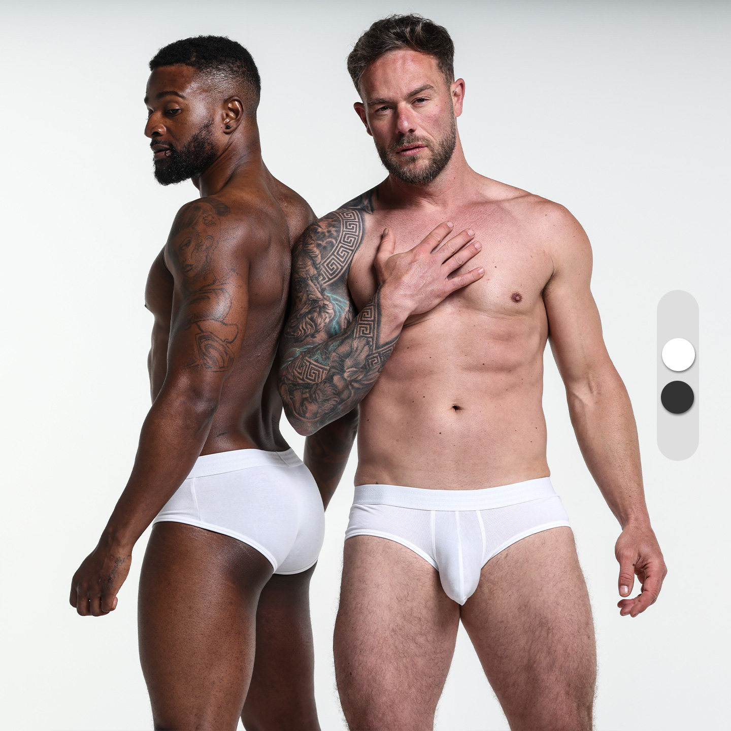 英国Sukrew 性感男士三角内裤经典简约棉质高弹透气U凸大囊袋 SAB