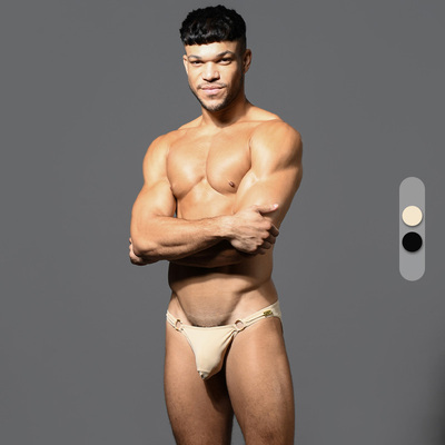 男士三角内裤低腰高弹透气U凸