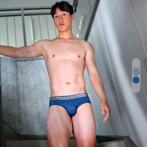 莫代尔透气U凸囊袋男士三角内裤