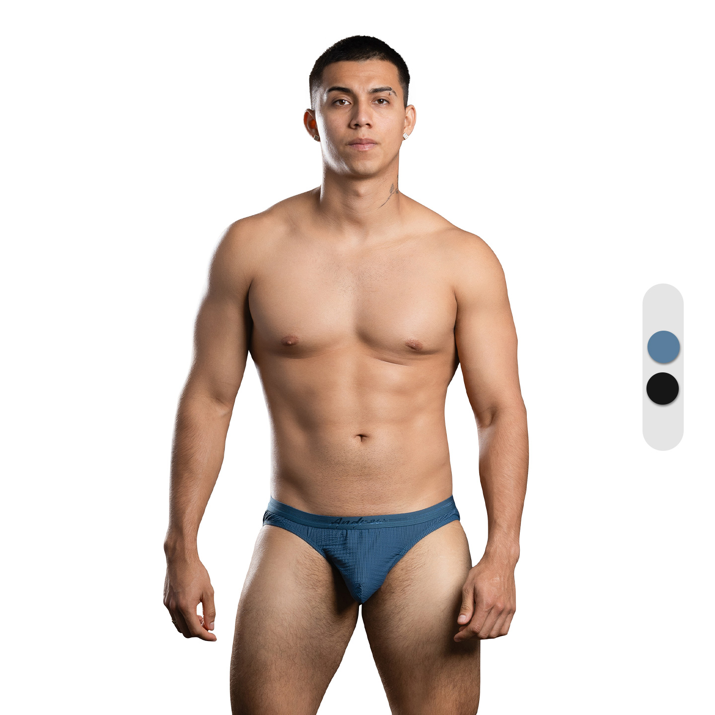 透气华夫格男士三角内裤U凸囊袋