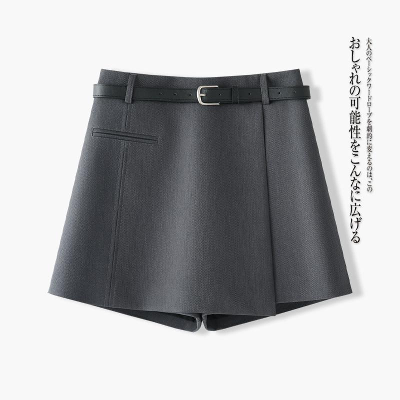 西装短裤女2025新款夏季外穿夏梨型身材a字四分裙裤女夏薄款短款