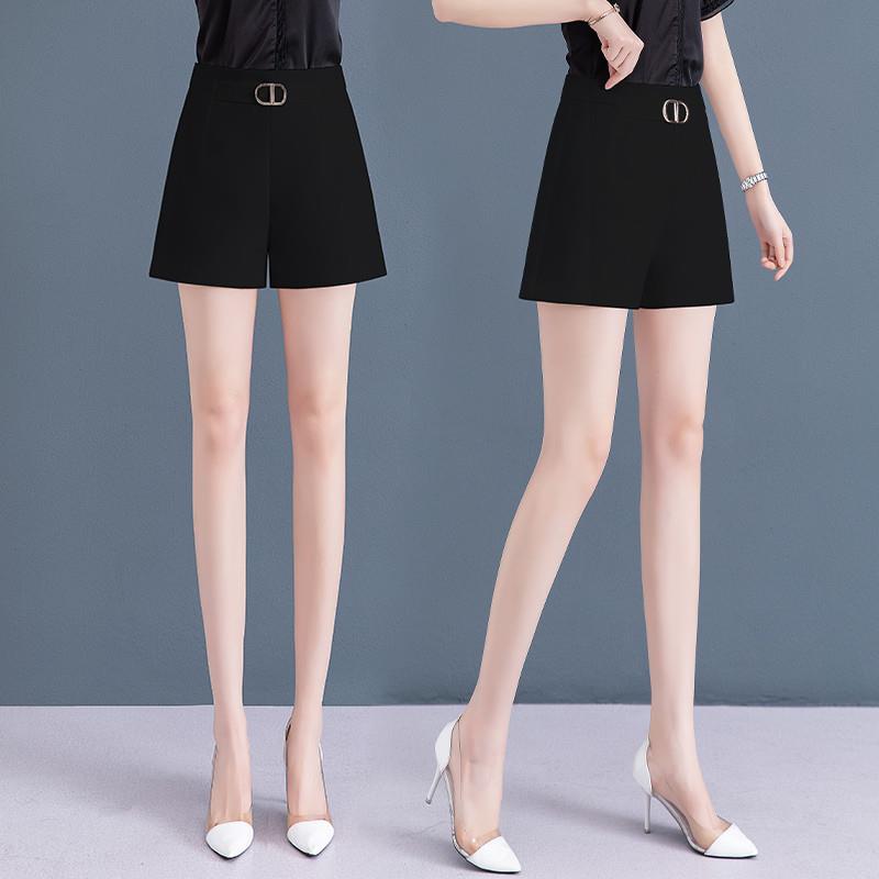 夏季短裤女2025新款黑色白色休闲女士外穿巨好看的夏装薄款西装裤