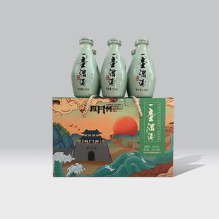 一壶浊酒雁门州代县黄酒山西特产黍米酒125ml*6瓶3年 老高家黄酒