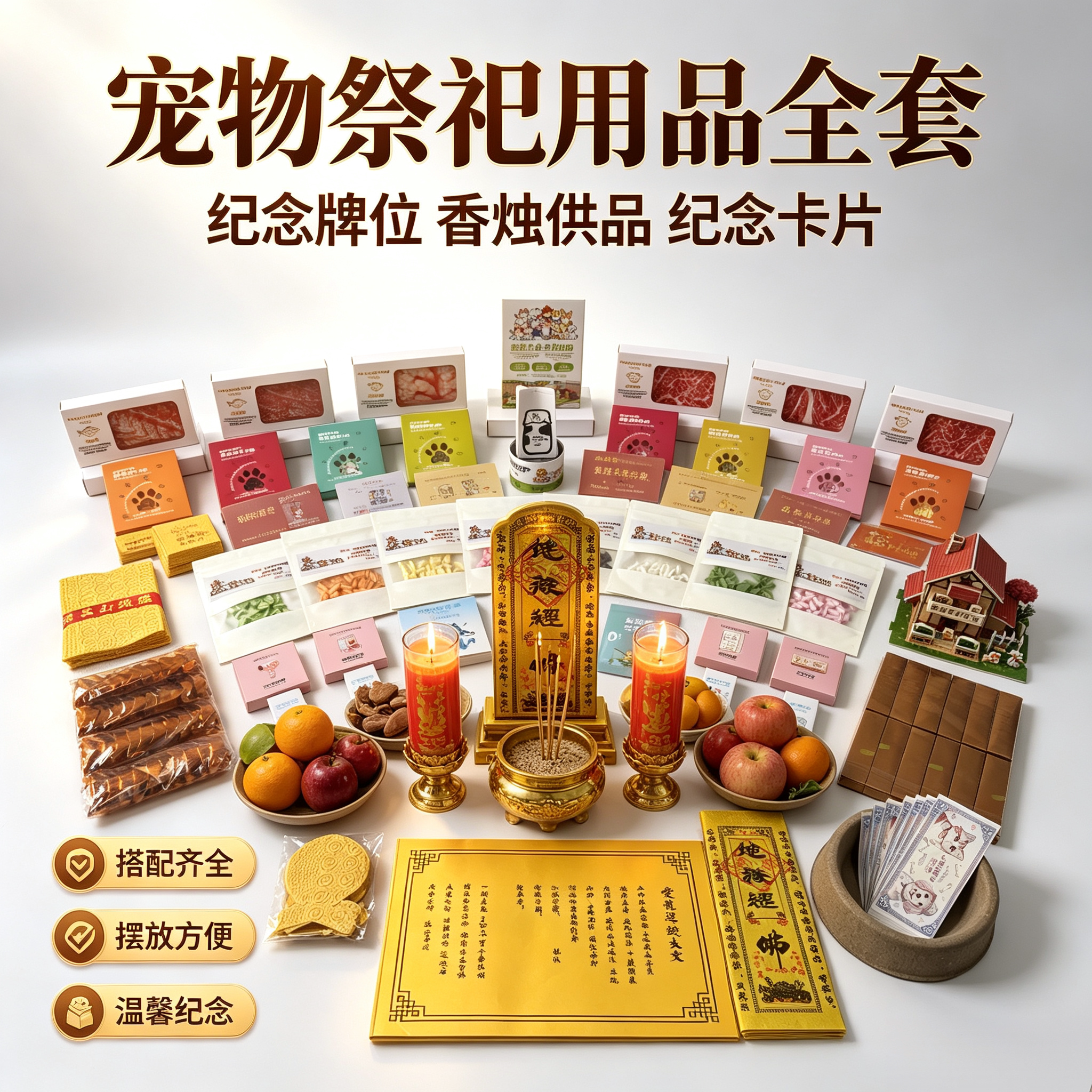 宠物纸祭用品狗狗离世猫咪头七忌日扎纸纸钱思念宠物狗狗祭祀品