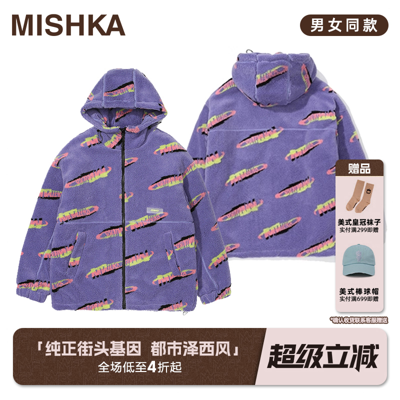 Mishka大眼球潮牌棉服