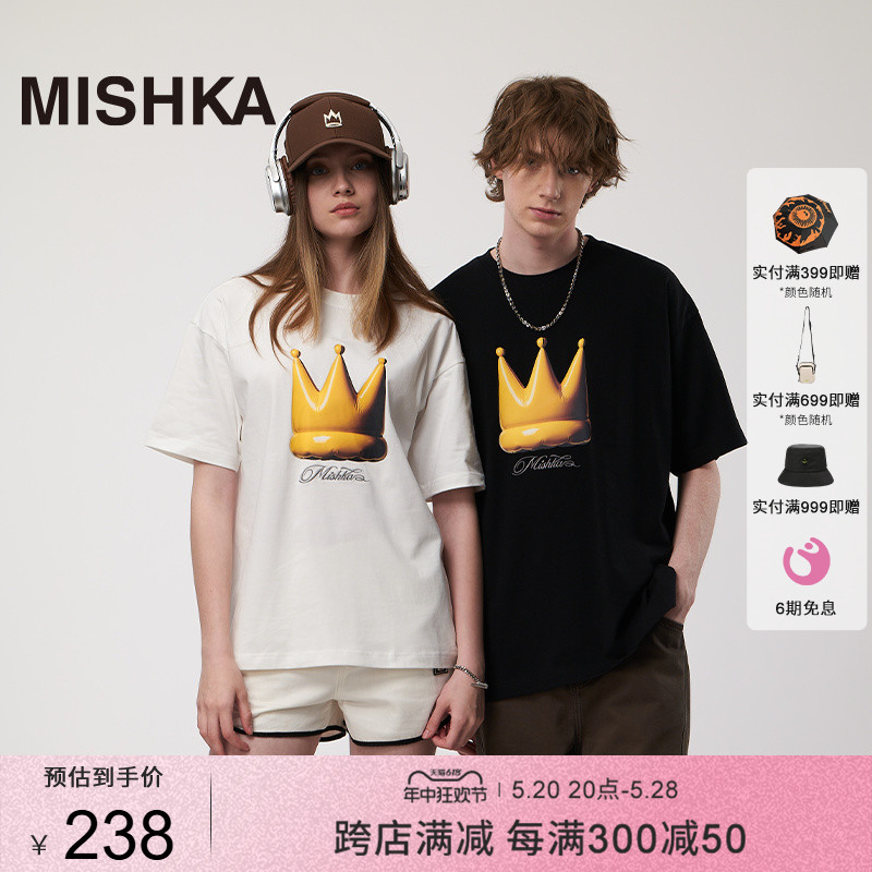 mishka短袖常规皇冠图案