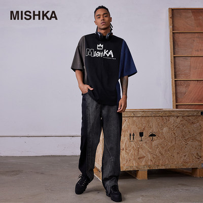 Mishka大眼球潮牌牛仔长裤春夏