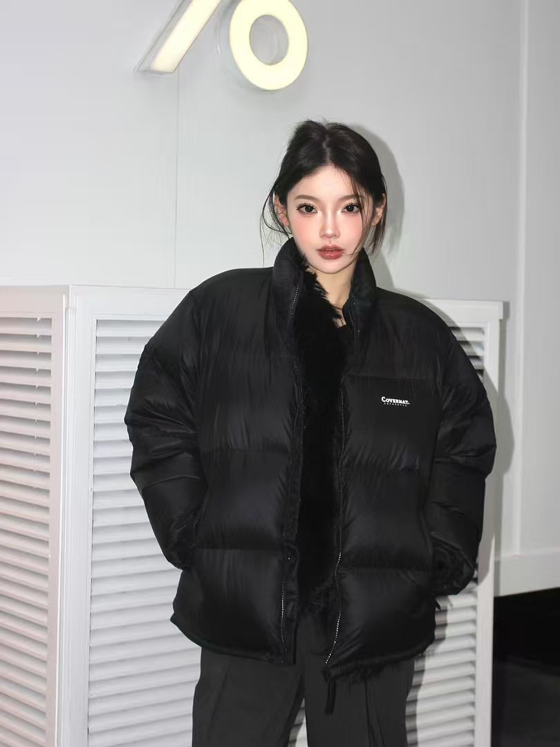 Somi家海外正品covernat经典logo短款羽绒服崔秀彬同款面包服外套