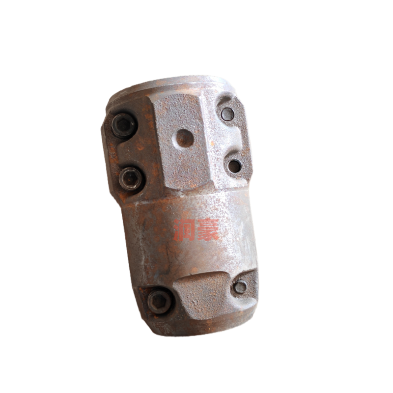 消防泵铸铁夹壳联轴器45号钢连接器对夹分体圆柱大小头劈开式对轮