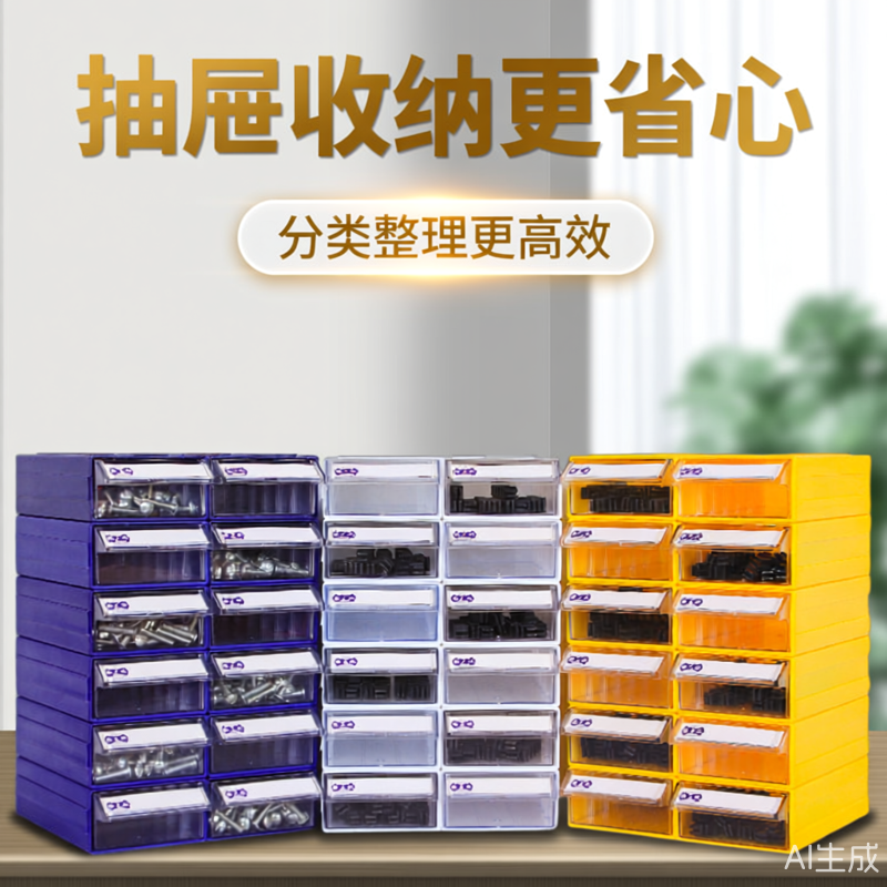 腾正跃零件盒配件抽屉收纳盒物料盒元件维修盒塑料螺丝分类整理盒