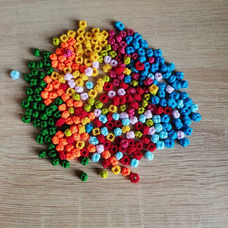 菠萝结绕线扣纽扣结线圈手工配饰