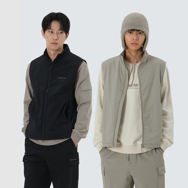 SnowPeak25男款户外保暖马甲背心