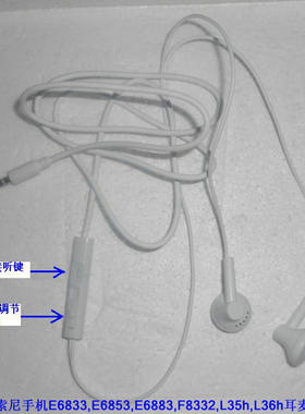 适用于索尼手机E6833 E6853 E6883 F8332 L35h L36h耳机耳麦调音