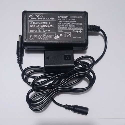 适用索尼相机NEX-5ND,5NK,5R,5T,5TL,5TY,6,7,7K外接供电线电源线