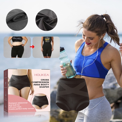 HOUKEA提臀高腰收腹裤女士内裤