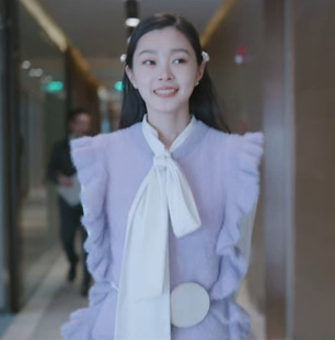 爱的理想生活宋轶戴希希同款白衬衫女宽松灯笼袖系带蝴蝶结雪纺衫