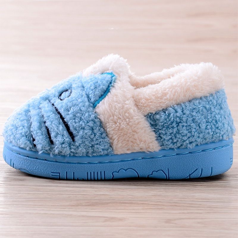 Pantoufles enfants en suède CHEERFUL MARIO pour hiver - semelle tendon - Ref 987294 Image 4