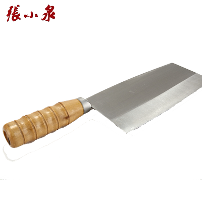 张小泉碳钢厨房木柄中片刀