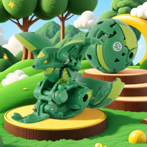 世嘉爆丸小子BAKUGAN钻石正版狐狸升级爆丸弹射对战玩具三角螺丝
