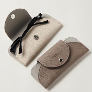 meelyhome皮革眼镜袋抗压便携眼镜收纳包2025新款 墨镜收纳保护袋