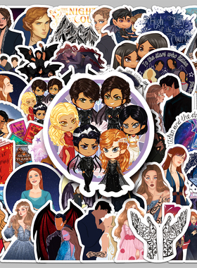 50张Acotar Merchandise贴画二次元防水无痕装饰自行车手账本贴纸