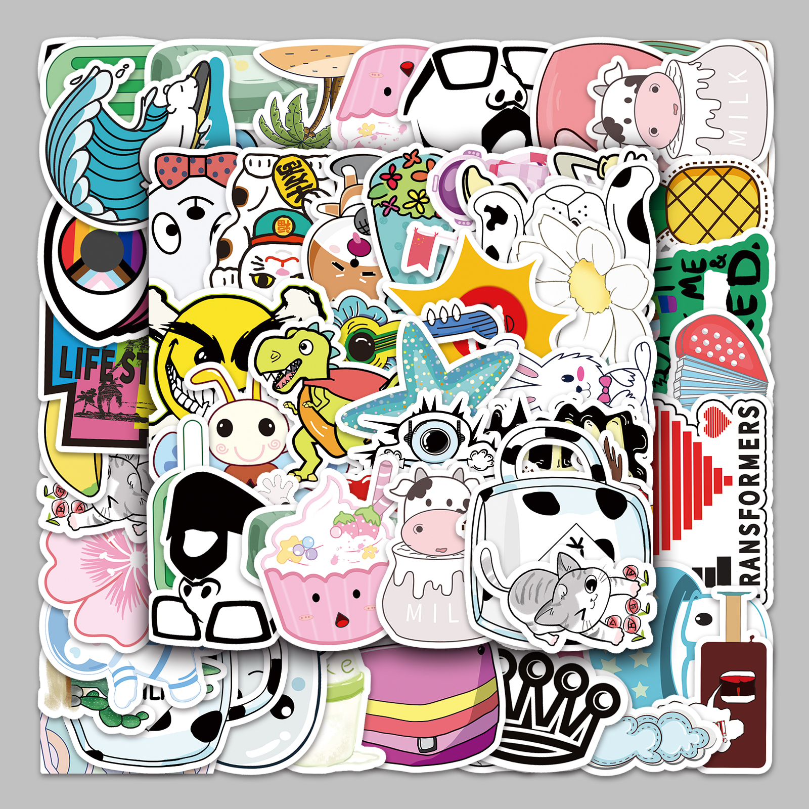 50张vsco涂鸦防水装饰行李箱贴纸