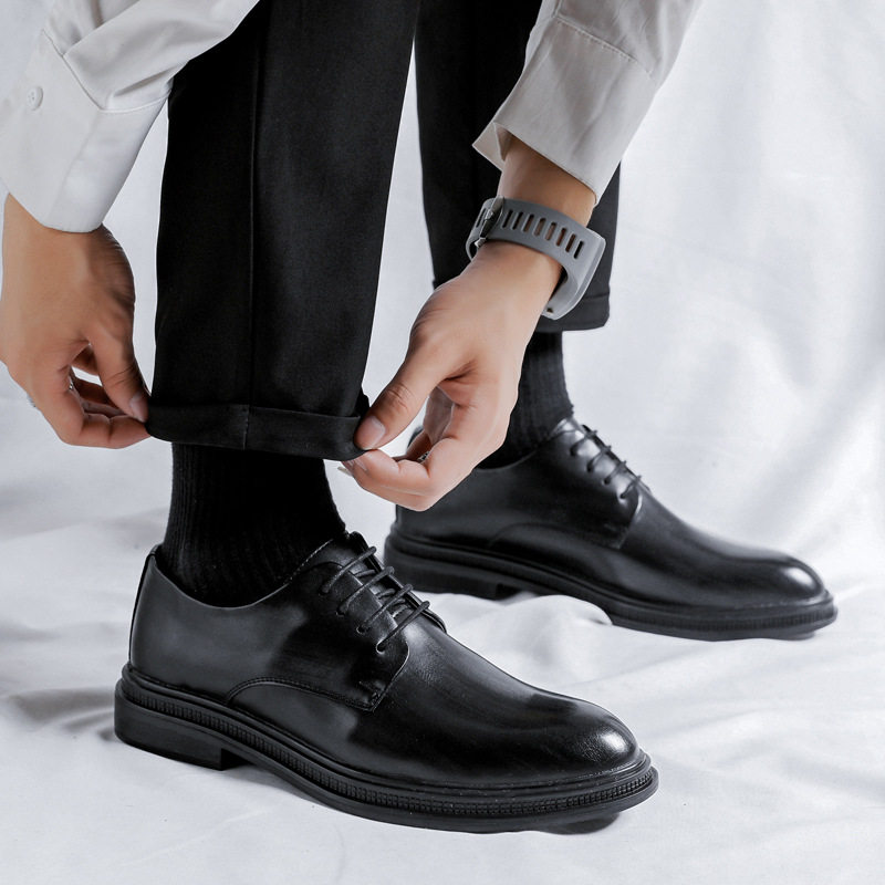 特大码男士休闲男鞋46商务正装新郎结婚鞋45英伦西装小皮鞋2304-R