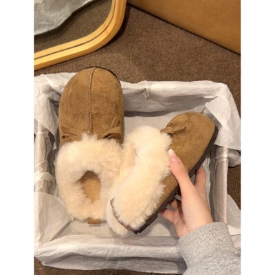 【好物推荐】厚底半包毛毛雪地靴