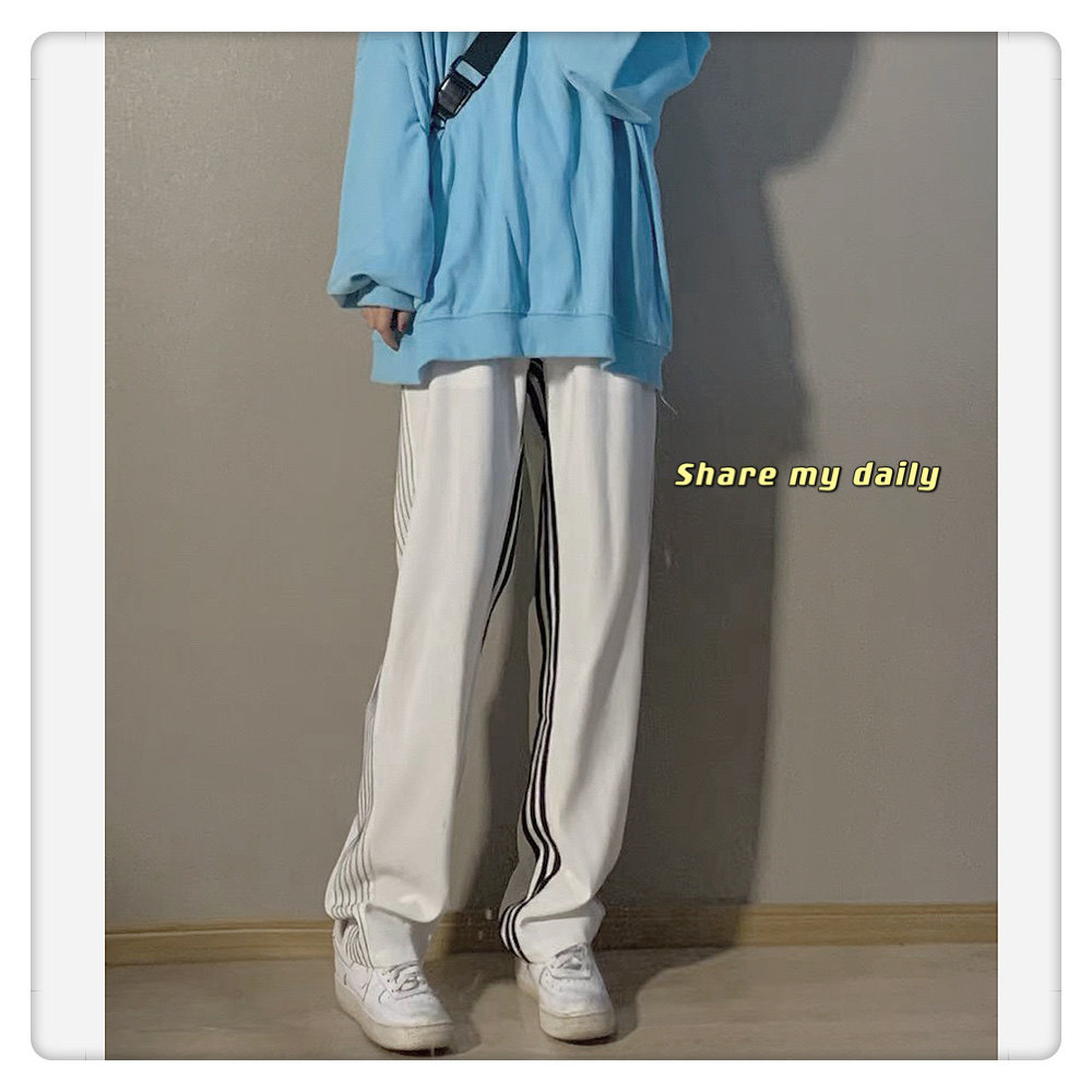 A432-1-R8P45控652025秋冬男士三条杠条纹拖地百搭休闲裤,男装休闲裤,星座518-1（原A432-1）