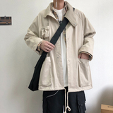 A432A-JK18P85秋季新款机能风工装夹克男中长款外套宽松落肩袖，男装夹克，星座518-1（原A432-1）
