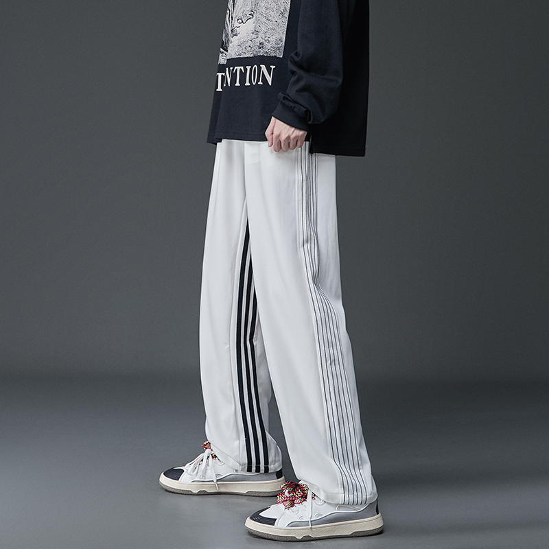 A432-1-R8P45控65秋冬宽松直筒拖地休闲裤男女，男装休闲裤，星座518-1（原A432-1）