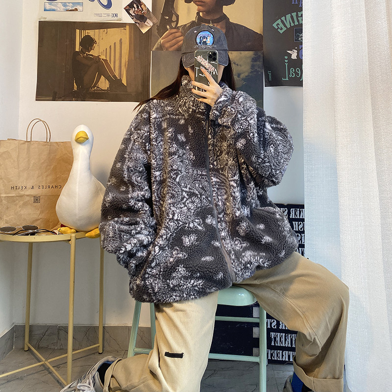 A432-1-HY06P120控158冬季腰果花棉衣羊羔毛棉袄男女情侣,男装棉衣,星座518-1（原A432-1）