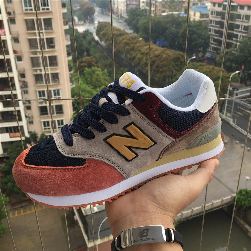 574女鞋泫雅风显脚小运动鞋复古阿甘男鞋夏季网面透气轻便