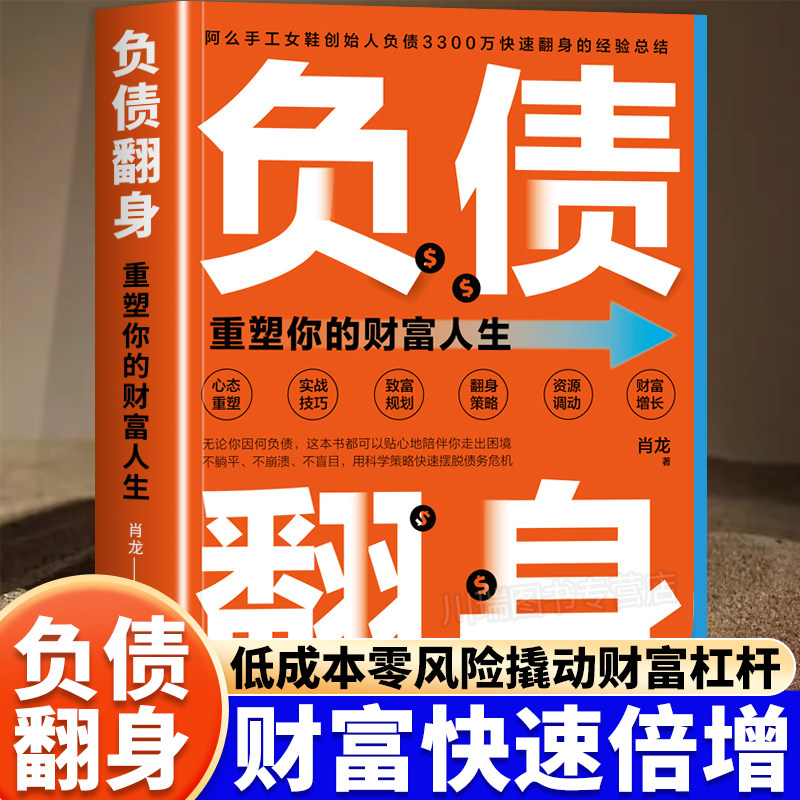 负债翻身赚钱有道正版理财书籍财富快速倍增低成本零风险撬动财富杠杆负债翻盘复利式赚钱高手资源比努力更重要学理财有妙招指南书
