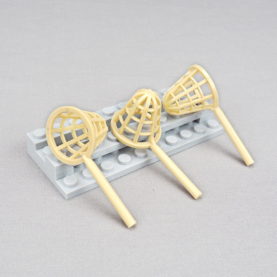 兼容某高小颗粒积木MOC 捕捉鱼网儿童玩具配件动物场景装饰道具