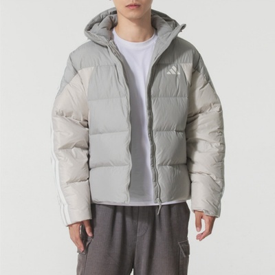 Adidas阿迪达斯羽绒服男新款连帽运动休闲保暖防风外套KC2496