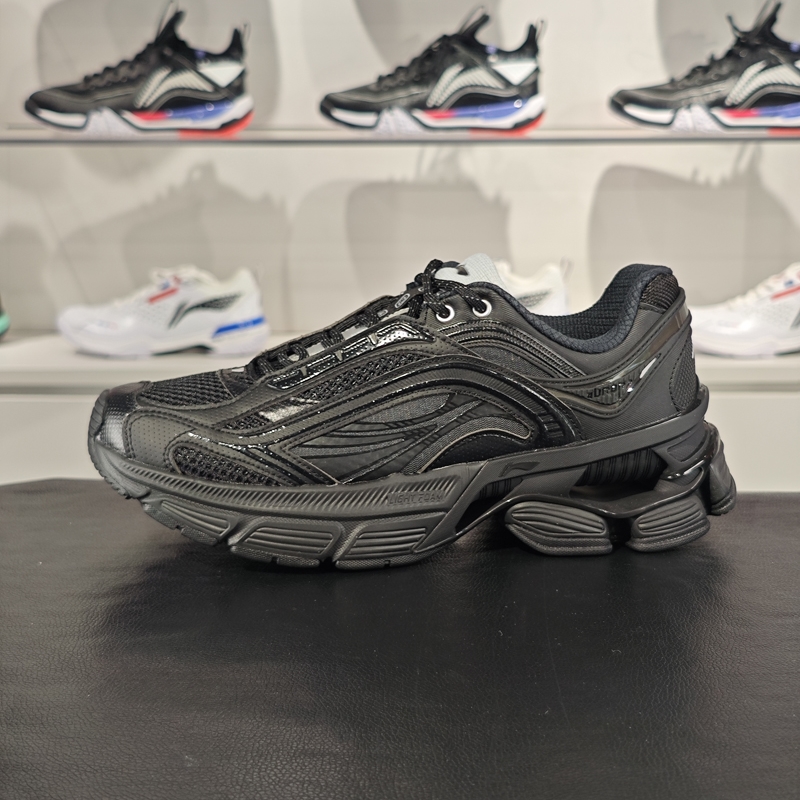 李宁2024夏季新品极光 RENEW男子反光回弹经典休闲鞋AGCU051