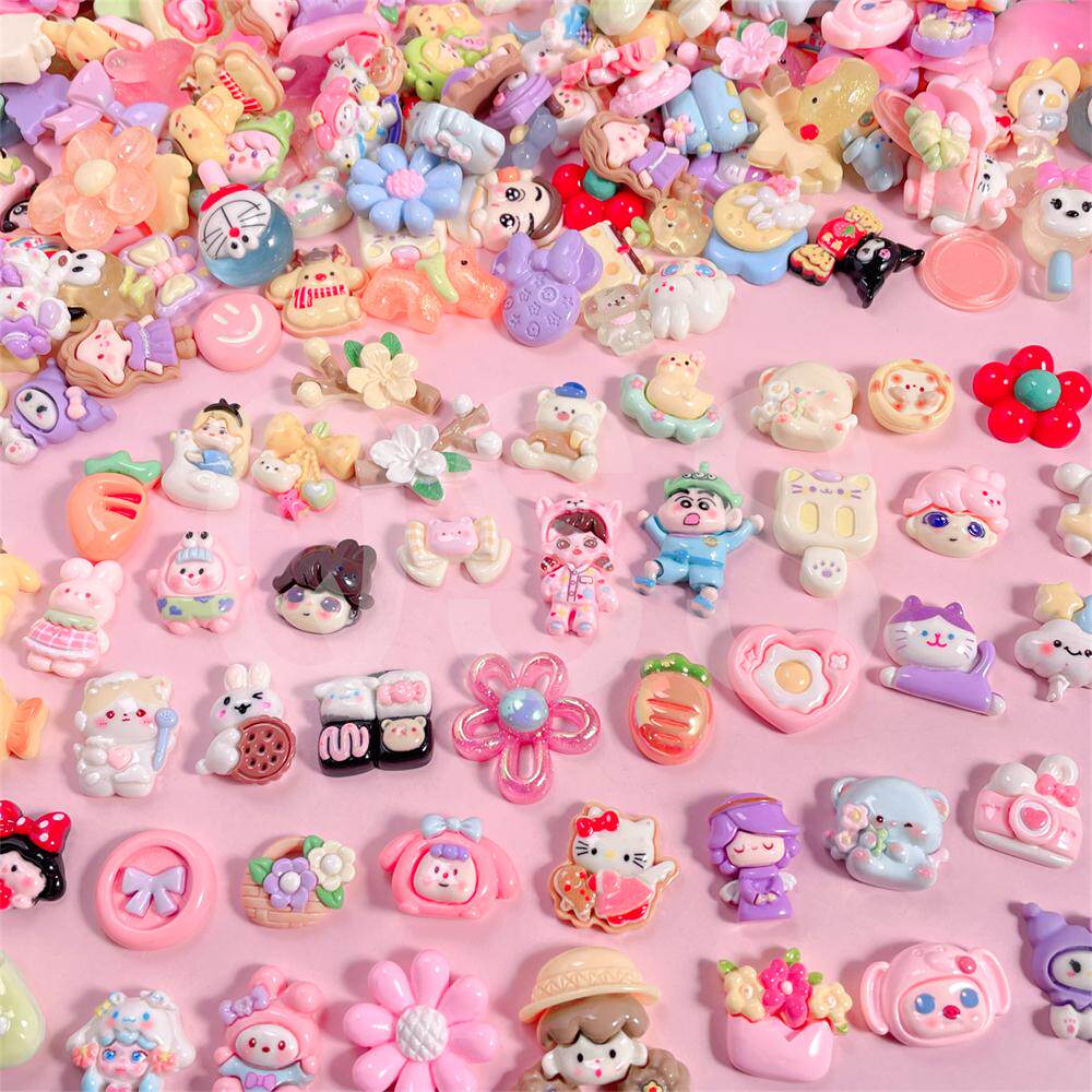 手工DIY材料包超多款立体卡通树脂配件儿童创意手作发夹饰品贴片