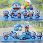 哆啦a梦汽车摆件卡通可爱机器猫车载车内中控台装 饰品叮当猫手办