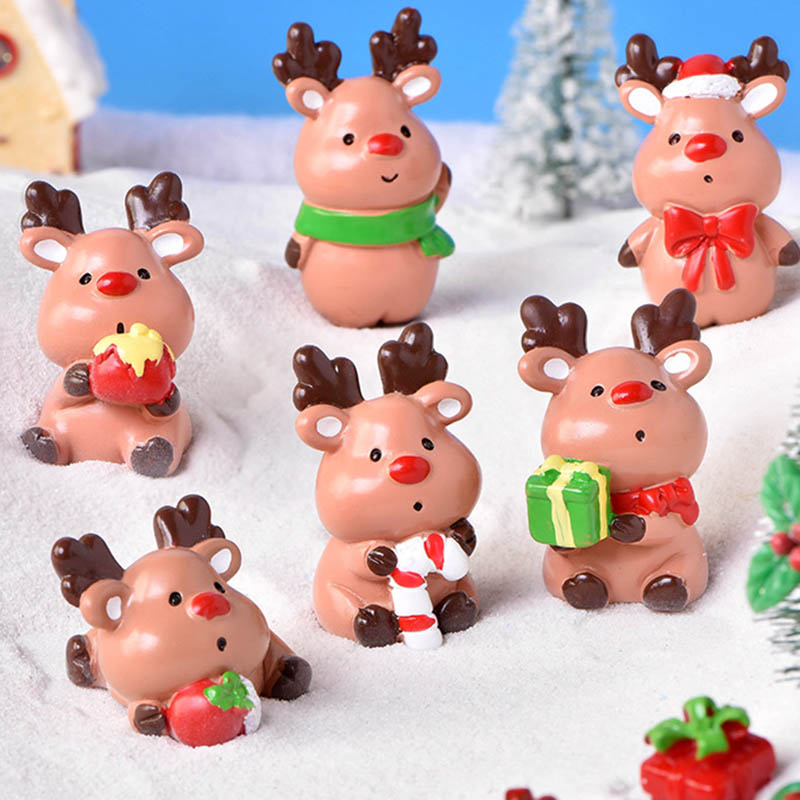 多肉可爱风雪景小动物新品促销