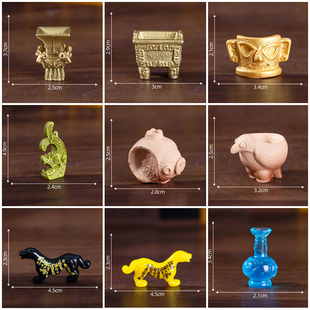 微景观创意博物馆文物摆件迷你桌面装饰车载摆设手工造景微缩配饰