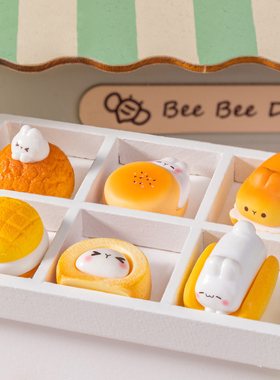 微景观创意可爱卡通桌面食物摆件