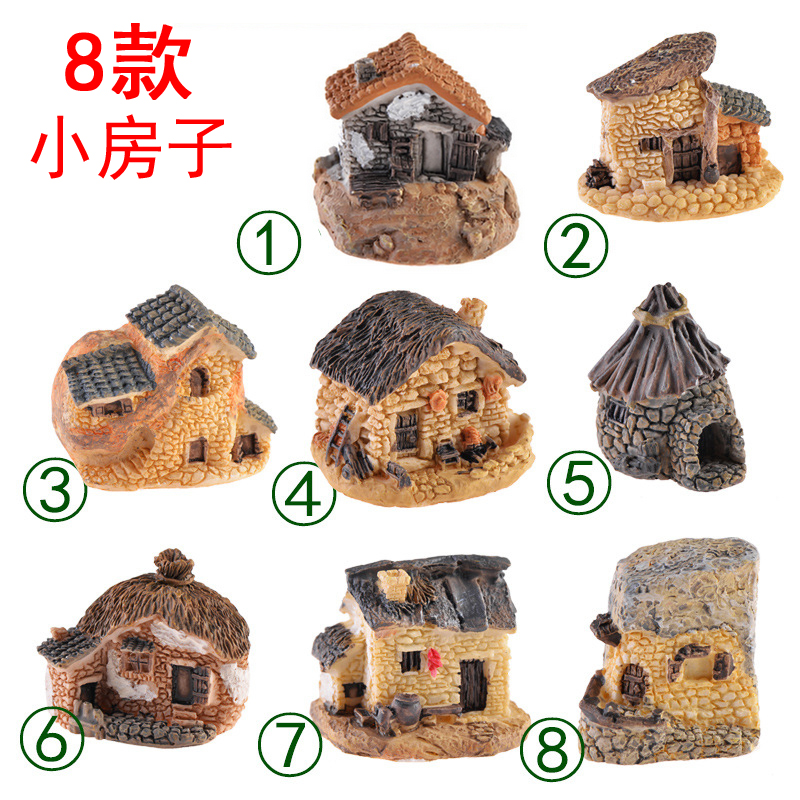 树脂装饰迷你手工造景别墅小摆件